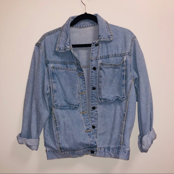 big oversized jean jacket